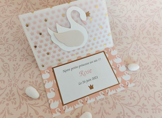 carte naissance cygne